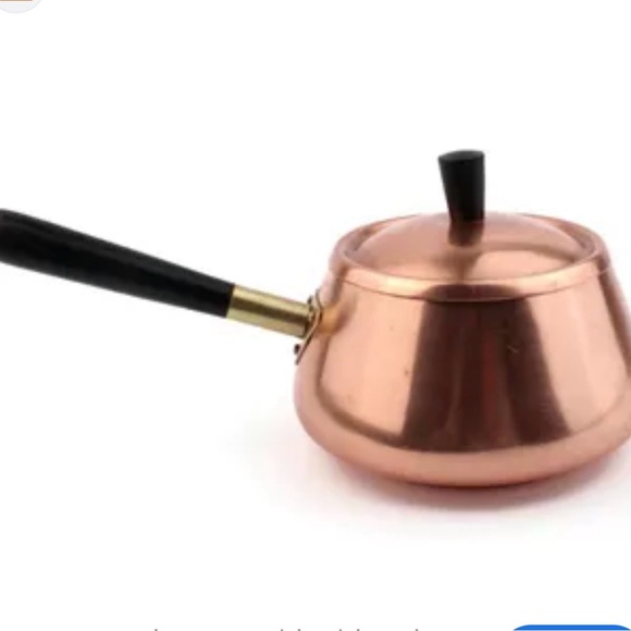 portugal Other - Copper Saucepan / Fondue pot with Black Handle